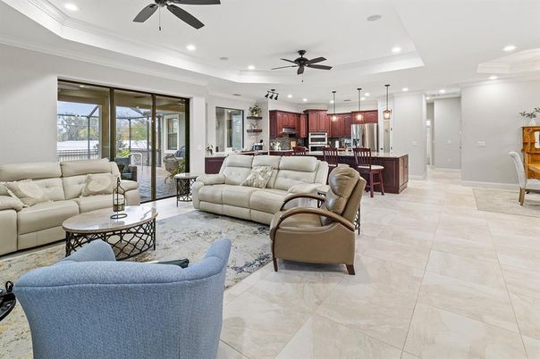 Interior, Kitchen, Living room, Pendant Lights, Recessed Lighting