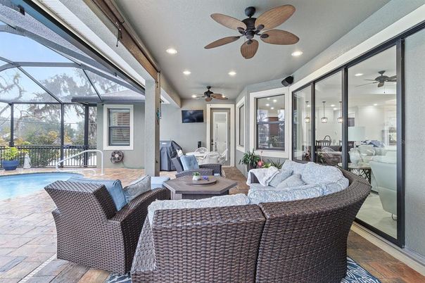 Glass Ceilings, Interior, Living room, Pool, Recessed Lighting, Sun Room