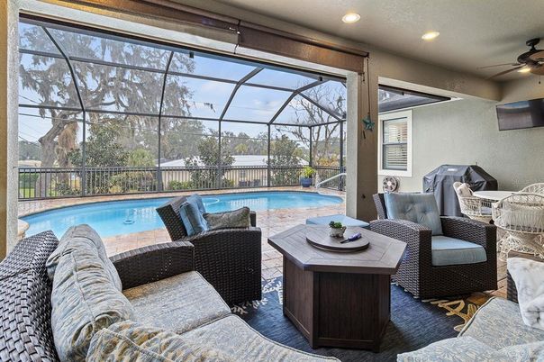 Glass Ceilings, Interior, Pool, Recessed Lighting, Sun Room