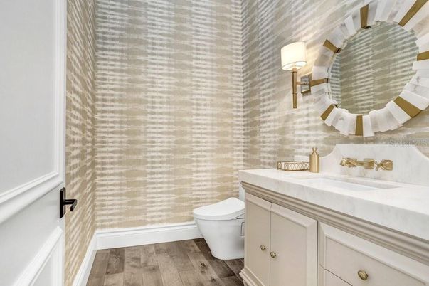 Bathroom, Interior, Wood Texture Flooring