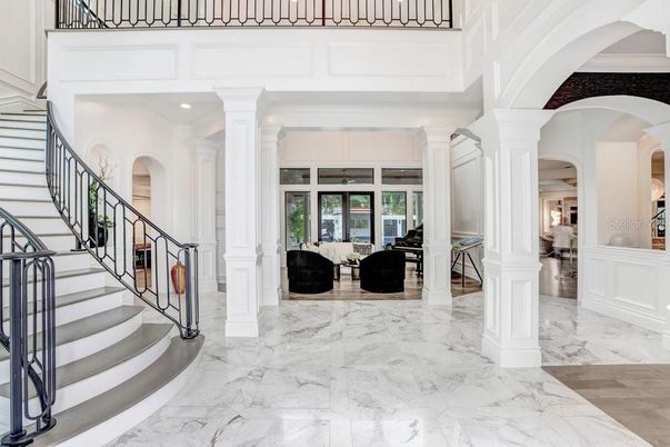 Interior, Marble, Recessed Lighting