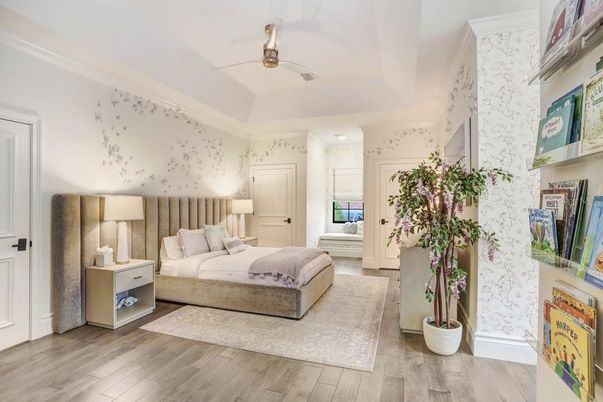 Bedroom, Interior, Wood Texture Flooring