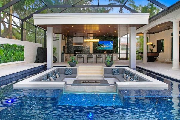 Glass Ceilings, Interior, Pendant Lights, Pool, Sun Room