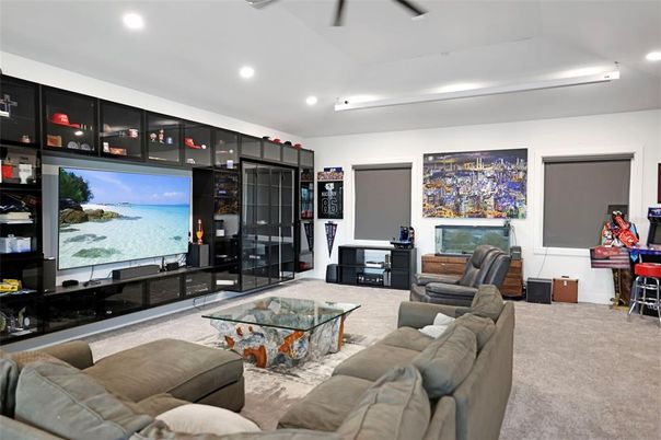 Interior, Living room, Recessed Lighting