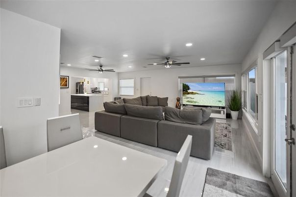 Interior, Living room, Recessed Lighting