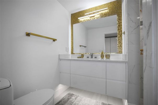 Bathroom, Interior, Marble Walls