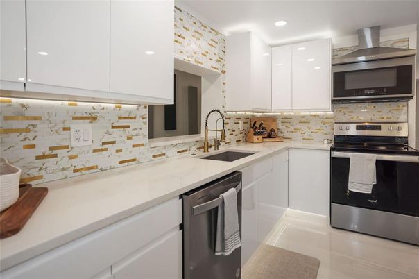 Interior, Kitchen, Recessed Lighting, Stainless Steel Appliances