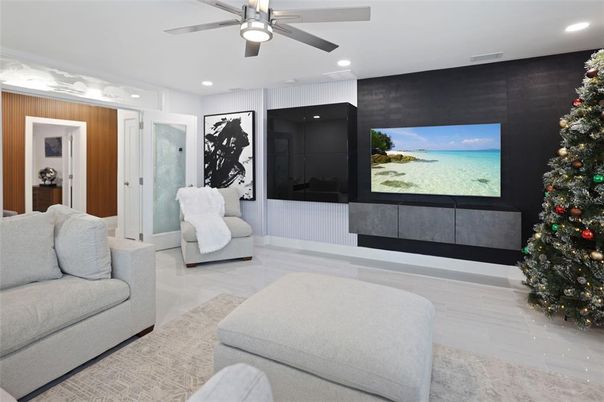 Interior, Living room, Recessed Lighting
