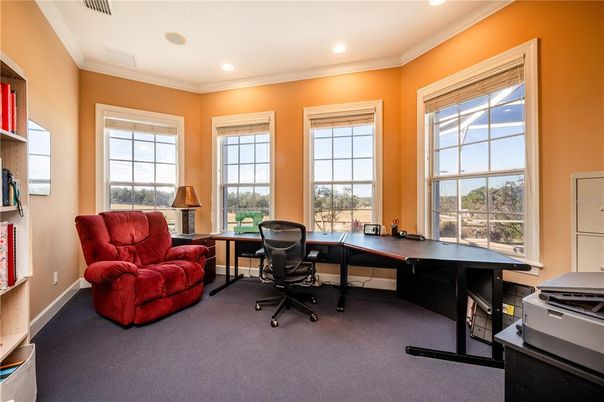 Home Office, Interior, Recessed Lighting