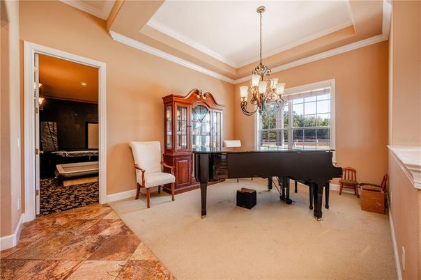Chandelier, Interior, Piano