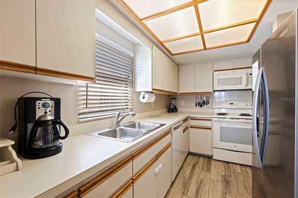 Interior, Kitchen, Wood Texture Flooring