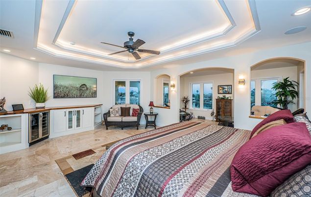 Bedroom, Interior, Recessed Lighting