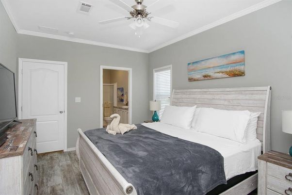 Bedroom, Interior, Wood Texture Flooring