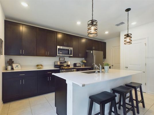 Interior, Kitchen, Pendant Lights, Recessed Lighting, Stainless Steel Appliances