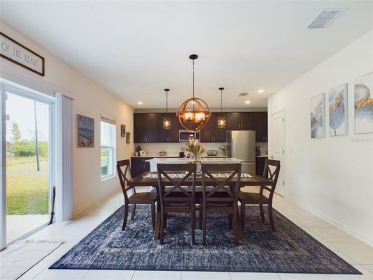 Dining room, Interior, Kitchen, Pendant Lights, Recessed Lighting