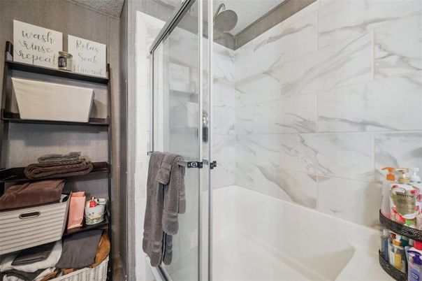 Bathroom, Glass Shower, Interior, Marble Walls