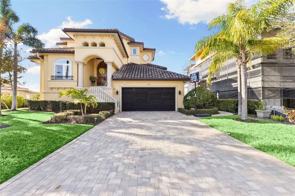 Attached, Backyard, Exterior, Facade, Mediterranean