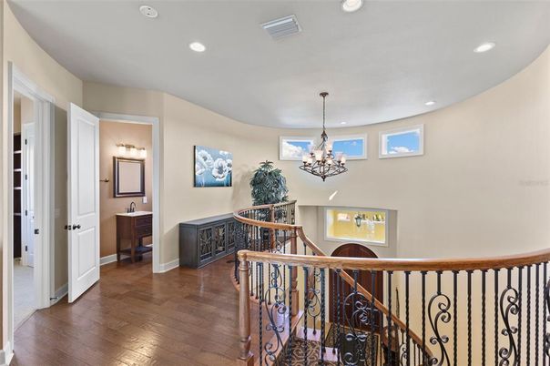 Chandelier, Interior, Recessed Lighting, Wood Texture Flooring