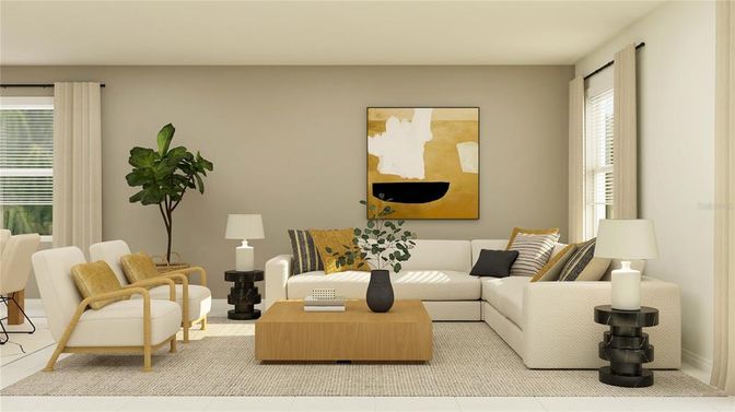 Interior, Living room