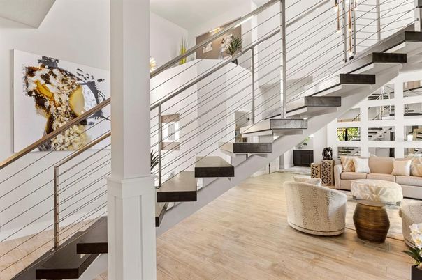 Interior, Pendant Lights, Wood Texture Flooring