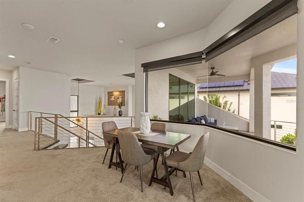Dining room, Interior, Recessed Lighting