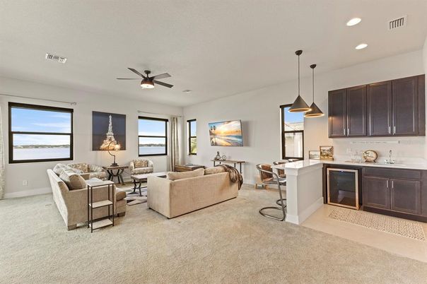 Dining room, Interior, Living room, Pendant Lights, Recessed Lighting