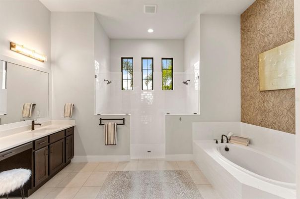 Bathroom, Dual Sink Vanities, Interior, Recessed Lighting