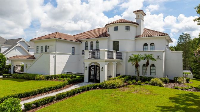 Backyard, Exterior, Facade, Mediterranean