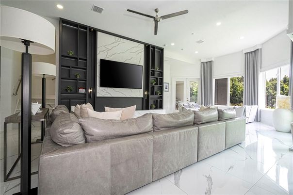 Interior, Living room, Marble, Marble Walls, Recessed Lighting