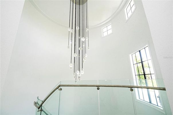 Bathroom, Glass Shower, Interior, Pendant Lights