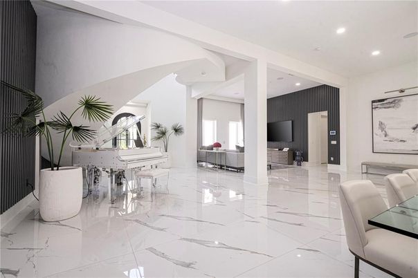 Interior, Marble, Piano, Recessed Lighting