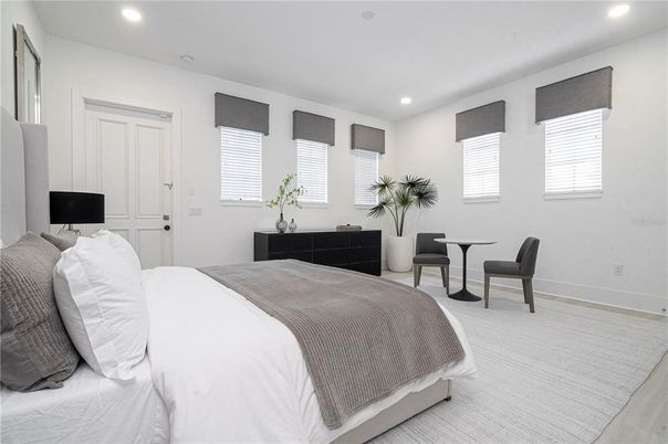 Bedroom, Interior, Recessed Lighting