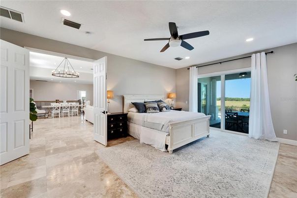 Bedroom, Chandelier, Dining room, Interior, Recessed Lighting