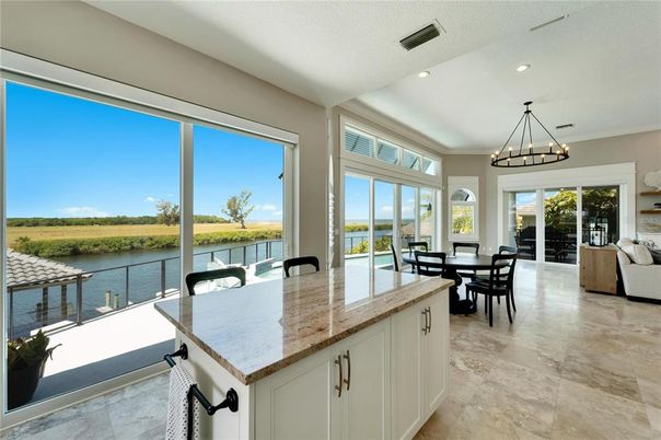 Chandelier, Dining room, Interior, Kitchen, Living room, Pendant Lights, Recessed Lighting, Water