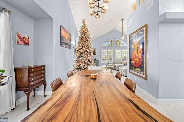Dining room, Interior, Pendant Lights