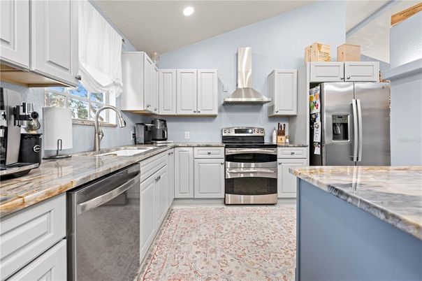 Interior, Kitchen, Recessed Lighting, Stainless Steel Appliances