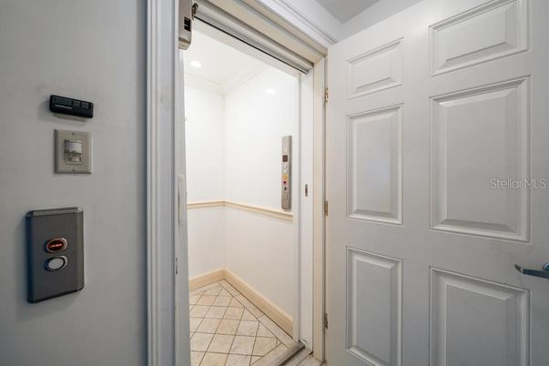 Elevator, Interior, Recessed Lighting