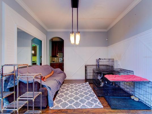 Interior, Pendant Lights, Wood Texture Flooring