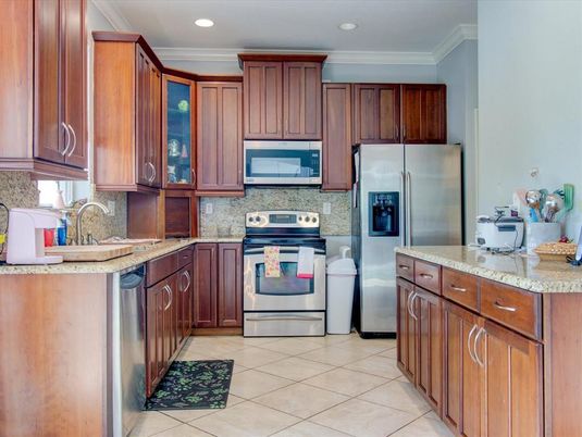 Interior, Kitchen, Recessed Lighting, Stainless Steel Appliances