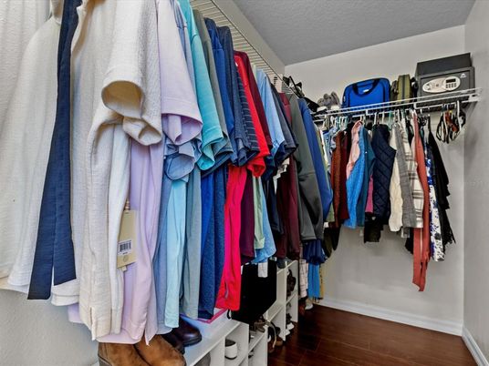 Interior, Walk-in Closets, Wood Texture Flooring