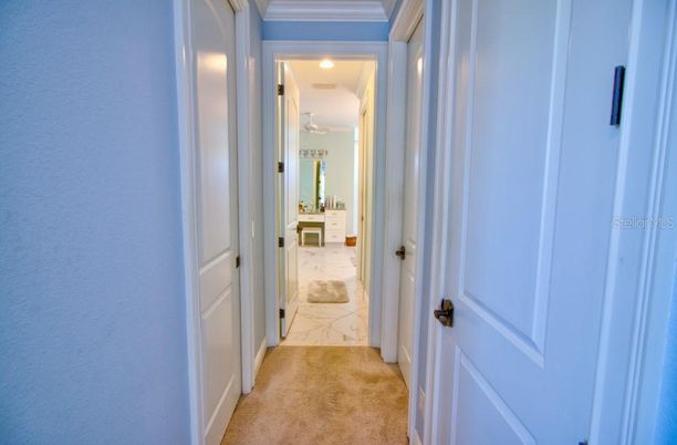 Bathroom, Interior, Marble, Recessed Lighting