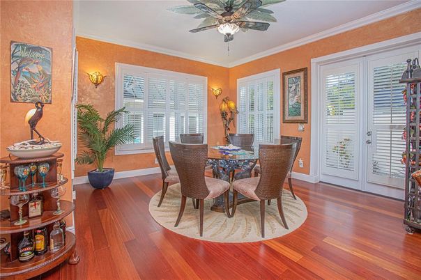 Dining room, Interior, Wood Texture Flooring