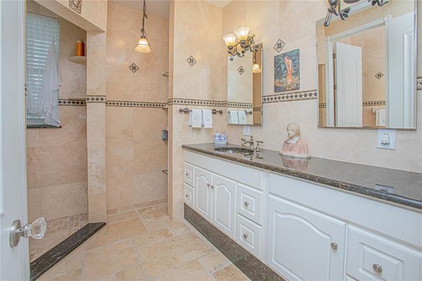 Bathroom, Dual Sink Vanities, Interior, Pendant Lights