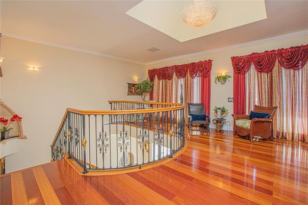 Chandelier, Interior, Wood Texture Flooring