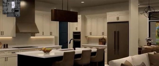 Interior, Kitchen, Pendant Lights, Recessed Lighting, Stainless Steel Appliances