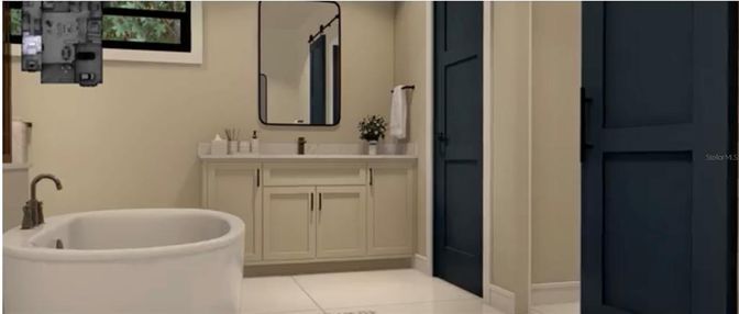Bathroom, Dual Sink Vanities, Free Standing Baths, Interior
