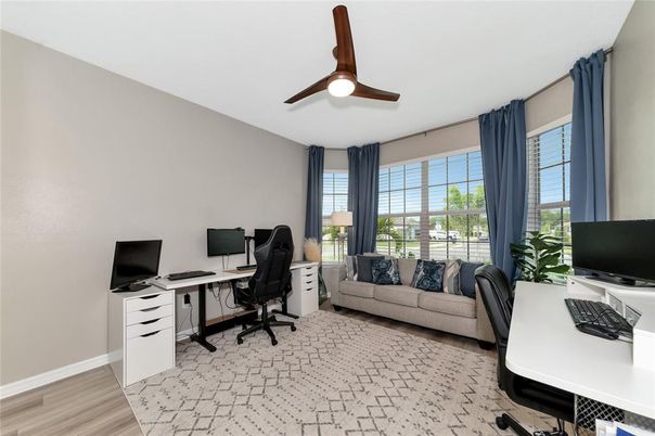 Home Office, Interior, Wood Texture Flooring