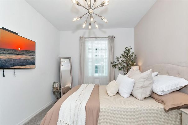 Bedroom, Interior, Pendant Lights