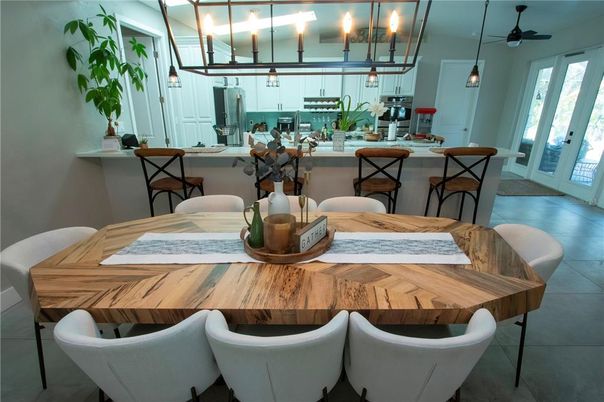 Dining room, Interior, Kitchen, Pendant Lights