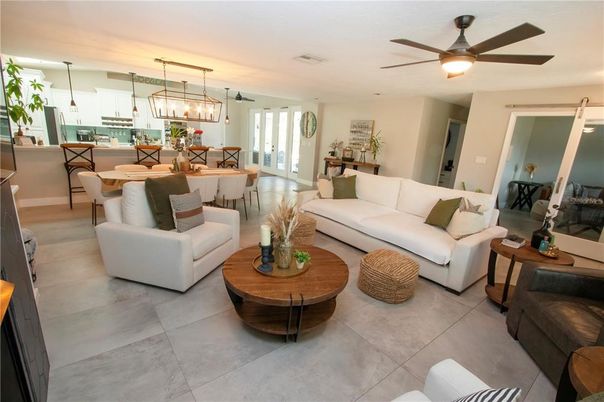 Dining room, Interior, Kitchen, Living room, Pendant Lights